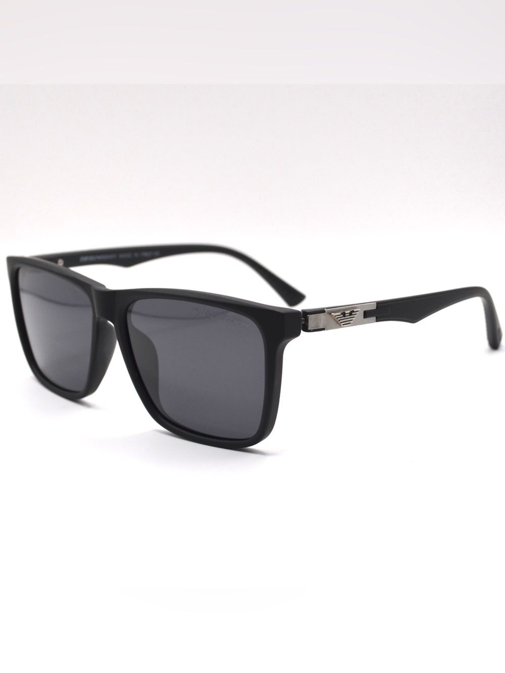 Emporio Armani Men Sunglasses | Matte Grey | Dark Grey Lens | New | Polarized